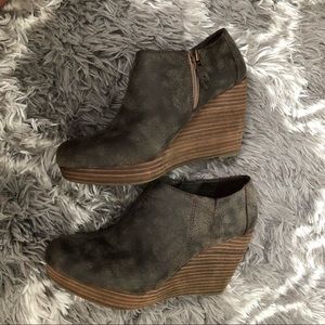 Dr Scholls True Comfort Wedge Booties
